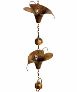 Ancient Graffiti Decorative Hanging Chain, Calla Lilies Lawn & Garden