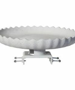 Farm Innovators Deck Mounted Bird Baths Decorative Scalloped Bird Bath W/ Deck Mount