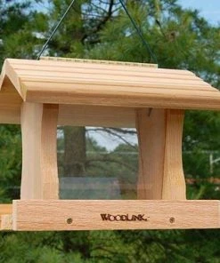 Woodlink Deluxe Large Cedar Bird Feeder Hanging Feeders
