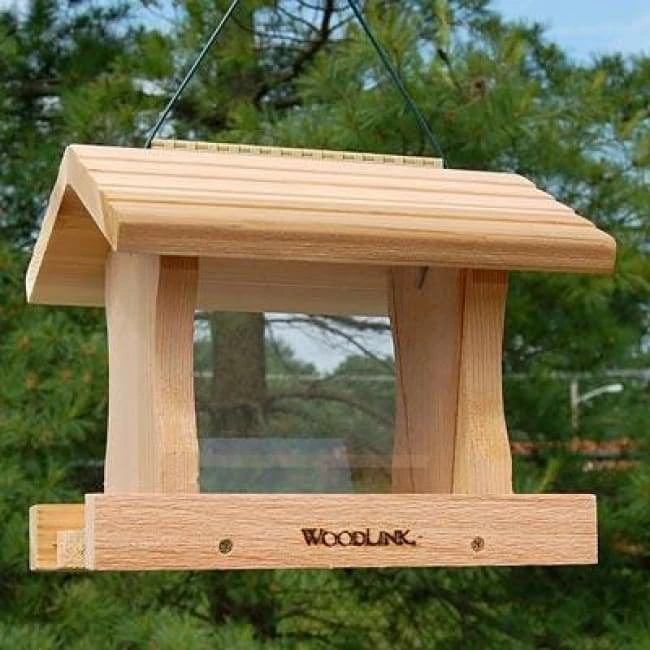 Woodlink Deluxe Large Cedar Bird Feeder Hanging Feeders 3 Woodlink Deluxe Large Cedar Bird Feeder Hanging Feeders