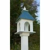 A Wing And A Prayer Decorative Feeders Dogwood Bird Feeder With Verdigris Roof