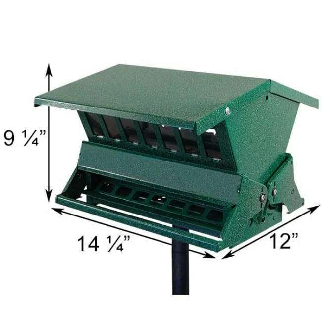 Heritage Farms Double Sided Absolute II Bird Feeder With Pole & Hanger Post / Pole Mounted Feeders 4 Heritage Farms Double Sided Absolute II Bird Feeder With Pole & Hanger Post / Pole Mounted Feeders
