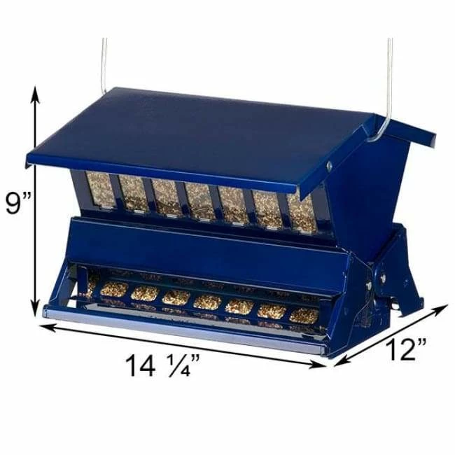 Heritage Farms Double Sided Absolute II Electric Blue Bird Feeder 4 Heritage Farms Double Sided Absolute II Electric Blue Bird Feeder