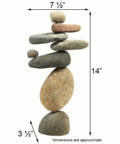 Ancient Graffiti Eight Stone Cairn, 14"H