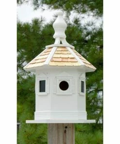 Home Bazaar Decorative Houses Enchantment White Bird House