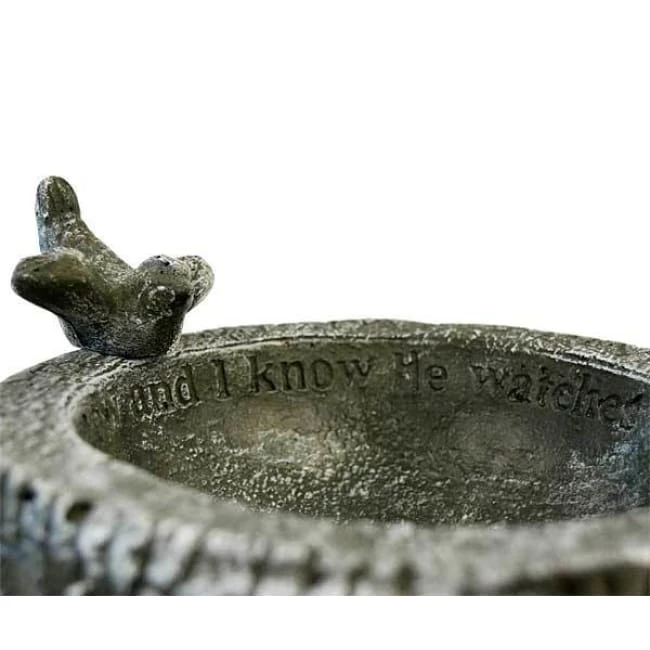 Athens Stonecasting Standing Bird Baths His Eye Is On The Sparrow, Forest White Bird Bath 5 Athens Stonecasting Standing Bird Baths His Eye Is On The Sparrow, Forest White Bird Bath