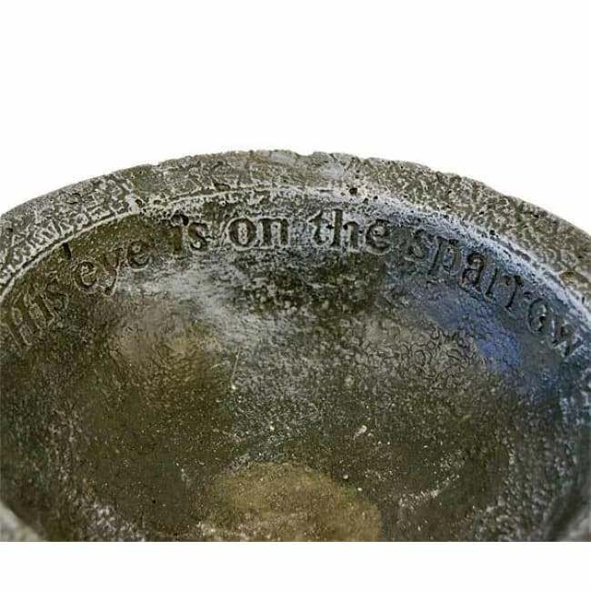 Athens Stonecasting Standing Bird Baths His Eye Is On The Sparrow, Forest White Bird Bath 6 Athens Stonecasting Standing Bird Baths His Eye Is On The Sparrow, Forest White Bird Bath