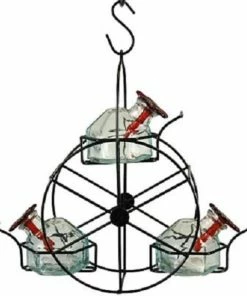 Parasol Hummingbird Feeders Ferris Wheel Hummingbird Feeder, Clear