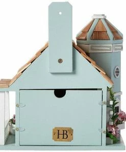 Home Bazaar Flower Pot Cottage Blue Bird House
