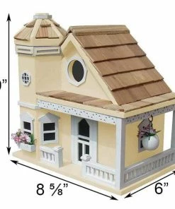 Home Bazaar Flower Pot Cottage Yellow Bird House