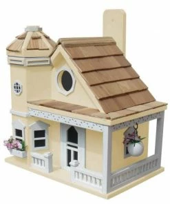 Home Bazaar Flower Pot Cottage Yellow Bird House