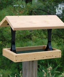 Woodlink Post / Pole Mounted Feeders Fly Thru Platform Bird Feeder