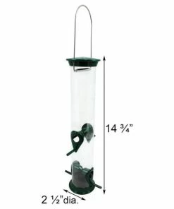 Droll Yankees New Generation 15" Bird Feeder, Green Hanging Feeders