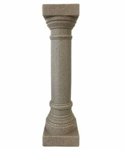 Emsco Group Greek Column Pedestal, Sandstone Colored, 32