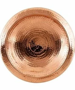 Achla Standing Bird Baths Hammered Copper Colored Metal Bird Bath And Stake
