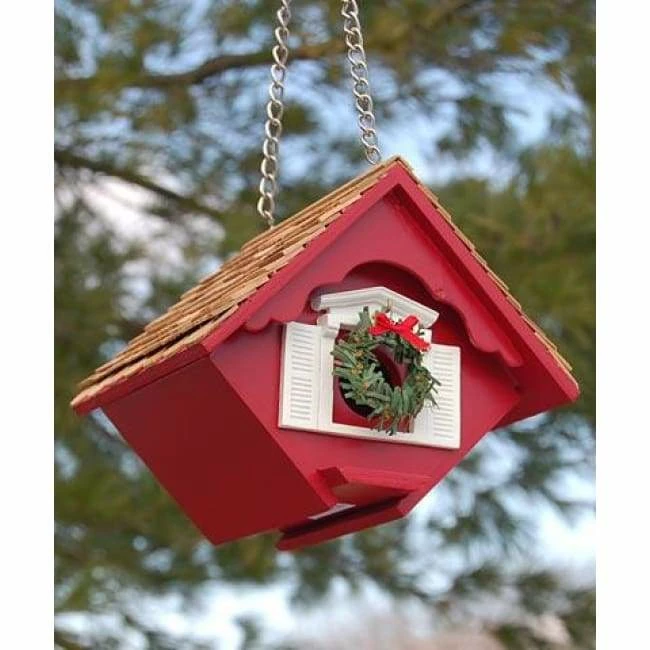 Home Bazaar Little Hanging Holiday Wren Cottage Decorative Houses 3 Home Bazaar Little Hanging Holiday Wren Cottage Decorative Houses