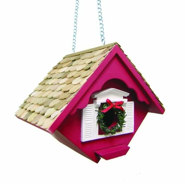 Home Bazaar Little Hanging Holiday Wren Cottage Decorative Houses 5 Home Bazaar Little Hanging Holiday Wren Cottage Decorative Houses