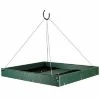 Songbird Essentials Hanging Platform Green Bird Feeder, Large Hanging Feeders 1 Songbird Essentials Hanging Platform Green Bird Feeder, Large Hanging Feeders