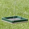 Songbird Essentials Hanging Platform Green And Brown Bird Feeder, Small Hanging Feeders