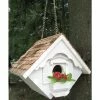 Home Bazaar Little Hanging White Wren House