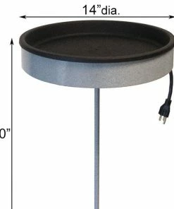 Erva Tool & Die Heated Bird Baths Heated Bird Bath With Pole