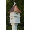 A Wing And A Prayer Holly Bird House With Hammered Copper Colored Metal Roof Decorative Houses
