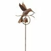 Ancient Graffiti Hummingbird With Bell Garden Stake