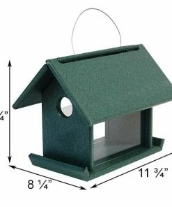 Songbird Essentials Mealworm Bird Feeder, Hunter Green