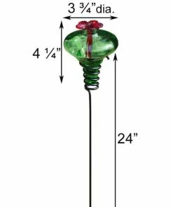 Parasol Mini-Blossom Green Hummingbird Feeder W/ Stake Hummingbird Feeders