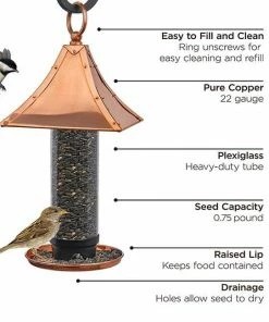 Good Directions Hanging Feeders Palazzo Coppertop Bird Feeder