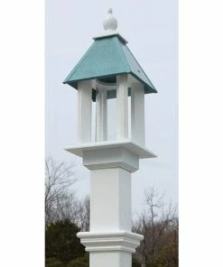 A Wing And A Prayer Decorative Feeders Pavilion Bird Feeder With Verdigris Roof