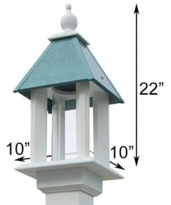 A Wing And A Prayer Decorative Feeders Pavilion Bird Feeder With Verdigris Roof