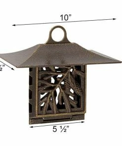 Whitehall Products Hanging Feeders Pinecone French Bronze Colored Suet Feeder