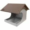 Green Meadow Houses & Feeders Polywood Brown And Gray Recycled Plastic Cardinal Platform Bird Feeder