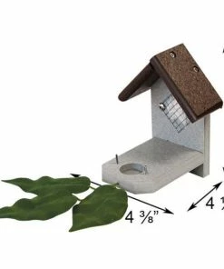 Green Meadow Houses & Feeders Polywood Brown And Gray Recycled Plastic Hummingbird Nest