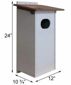 Green Meadow Houses & Feeders Polywood Brown And Gray Recycled Plastic Wood Duck House