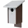Green Meadow Houses & Feeders Polywood Gray And Brown Recycled Plastic Bluebird House Post / Pole Mounted Houses