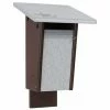 Green Meadow Houses & Feeders Polywood Gray And Brown Recycled Plastic Sparrow Resistant Bluebird House