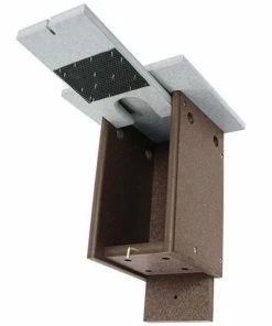 Green Meadow Houses & Feeders Polywood Gray And Brown Recycled Plastic Sparrow Resistant Bluebird House 7 Green Meadow Houses & Feeders Polywood Gray And Brown Recycled Plastic Sparrow Resistant Bluebird House