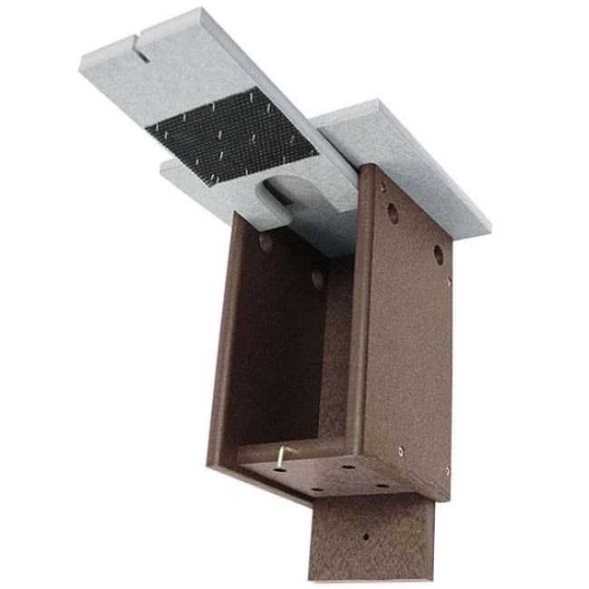 Green Meadow Houses & Feeders Polywood Gray And Brown Recycled Plastic Sparrow Resistant Bluebird House 5 Green Meadow Houses & Feeders Polywood Gray And Brown Recycled Plastic Sparrow Resistant Bluebird House
