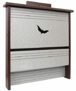 Green Meadow Houses & Feeders Polywood Recycled Plastic Single Chamber Bat House, 20 Bats