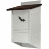 Green Meadow Houses & Feeders Polywood Recycled Plastic Triple Chamber Bat House, 40 Bats