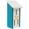 Green Meadow Houses & Feeders Butterflies Polywood White And Teal Recycled Plastic Butterfly House