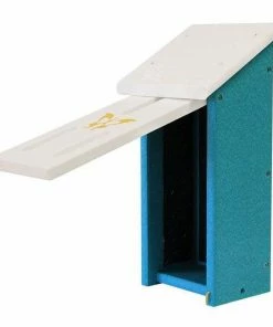 Green Meadow Houses & Feeders Butterflies Polywood White And Teal Recycled Plastic Butterfly House 7 Green Meadow Houses & Feeders Butterflies Polywood White And Teal Recycled Plastic Butterfly House