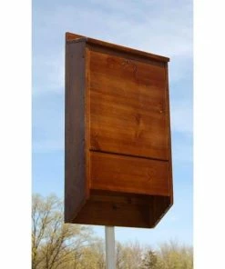 BestNest Premium Stained Dark Brown Bat House, 400 Bats