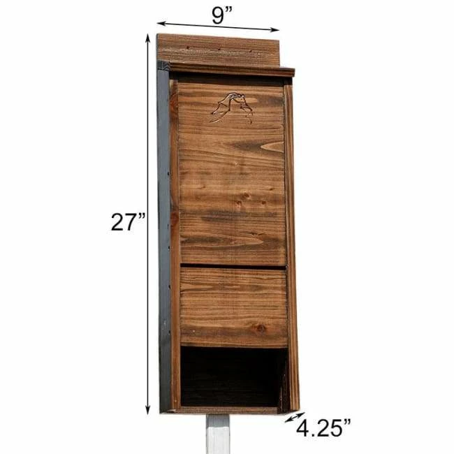 BestNest Premium Stained Dark Brown Bat House, 65 Bats 4 BestNest Premium Stained Dark Brown Bat House, 65 Bats
