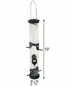 Aspects Hanging Feeders Quick-Clean Seed Tube Bird Feeder, Large Spruce