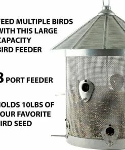 Woodlink Hanging Feeders Rustic Farmhouse Mesh Silo Bird Feeder