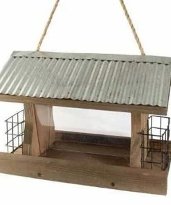 Woodlink Rustic Farmhouse Ranch Seed And Suet Bird Feeder Hanging Feeders