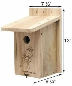 BestNest Seasonal Bluebird House Post / Pole Mounted Houses